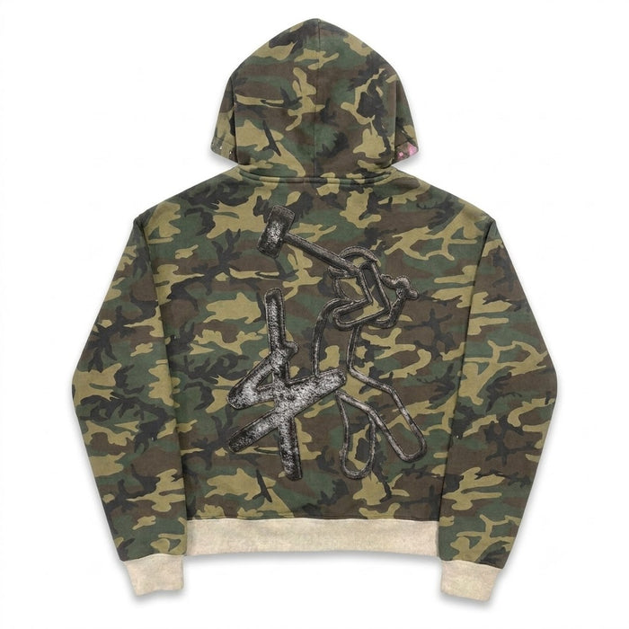 5$TAR Washed & Camo Heavyweight Zip-Up