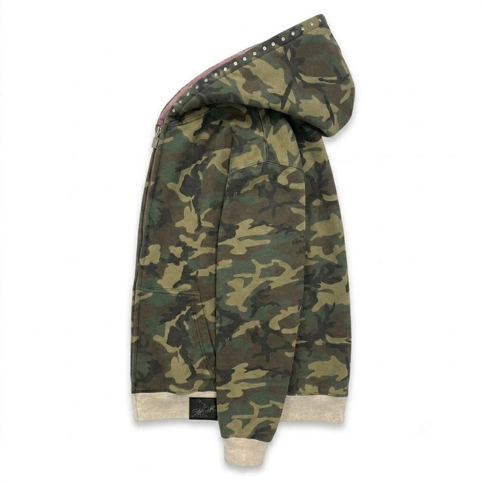 5$TAR Washed & Camo Heavyweight Zip-Up