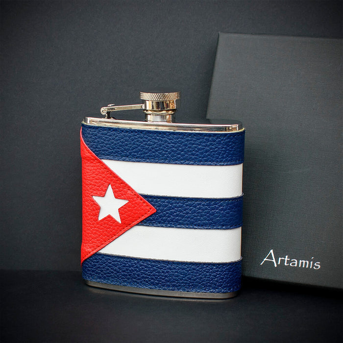 6oz Cuban Hip Flask - FL59
