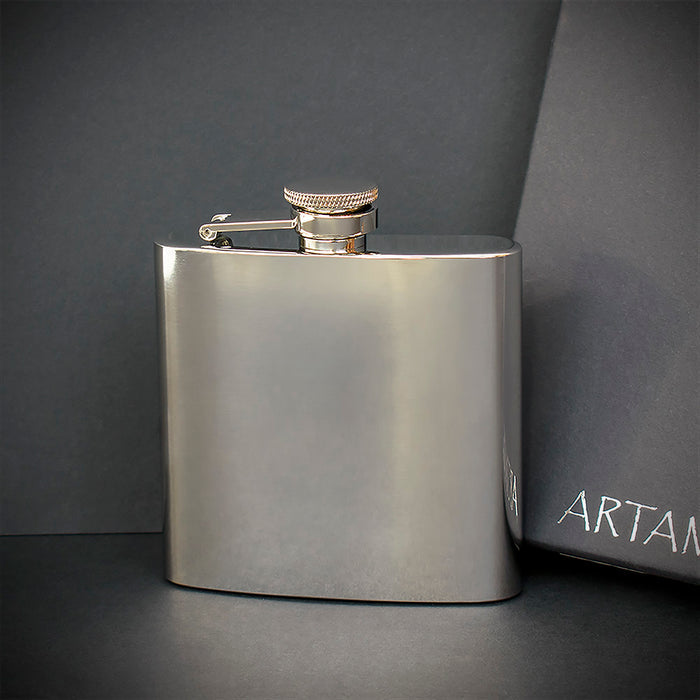 6oz Polished Hip Flask - FL5