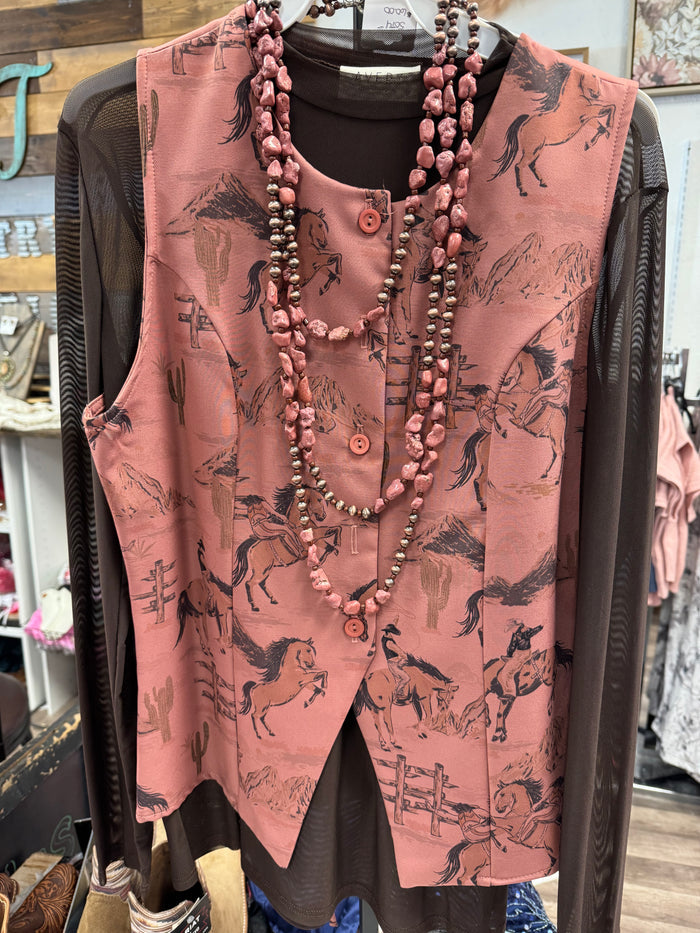Mauve vest