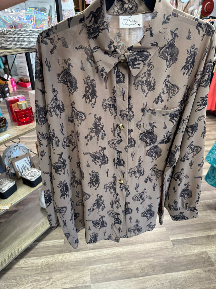 Bucking horse Blouse