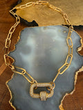 Cristina V 20" Pave Connector Necklace