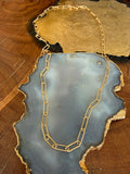 Cristina V 34” Mixed Paperclip Chain