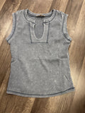 Blue sky knit top