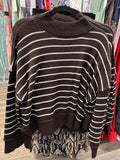 Choc. Stripe sweater
