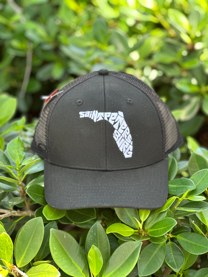 Snap-Back Trucker Hat - Black - Saint Petersburg State