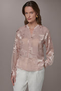 ABSTRACT BURNOUT BLOUSE
