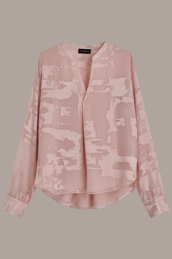 ABSTRACT BURNOUT BLOUSE
