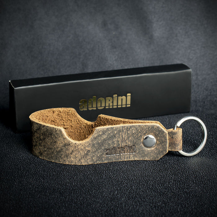 Adorini Leather Cigar & Pipe Rest  (with Key Chain)