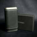 Artamis Black Leather Cigar Case -  3 Robusto Cigars