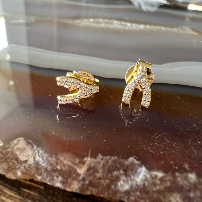 Ashley Schenkein Melrose Wishbone Studs