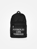 ASSHOLES LIVE FOREVER Backpack Black