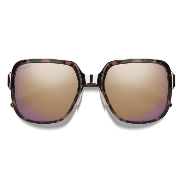 Aveline Sunglasses - Rose Tortoise/ChromaPop Polarized Rose Gold Mirror