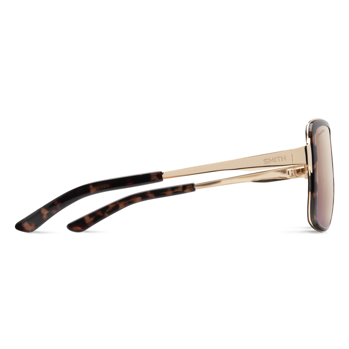 Aveline Sunglasses - Rose Tortoise/ChromaPop Polarized Rose Gold Mirror