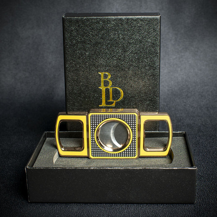 BLD Twin Blade Cigar Cutter - Yellow & Black