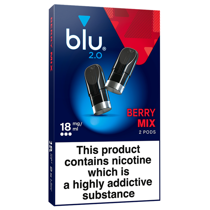 Blu 2.0 Berry Mix Vape Pods 18mg/ml  2 Pack