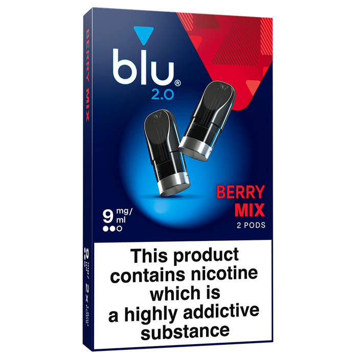 Blu 2.0 Berry Mix Vape Pods 9mg/ml  2 Pack