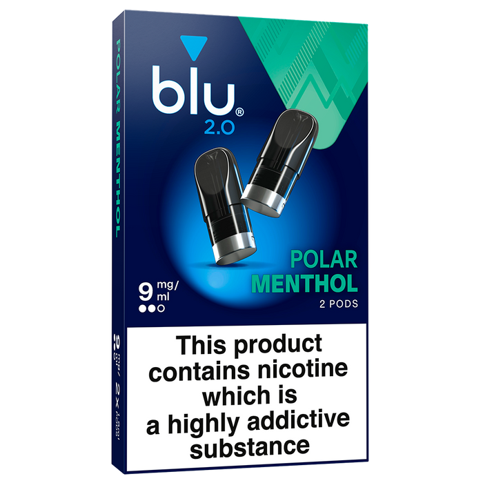 Blu 2.0 Polar Menthol Vape Pods 9mg/ml  2 Pack
