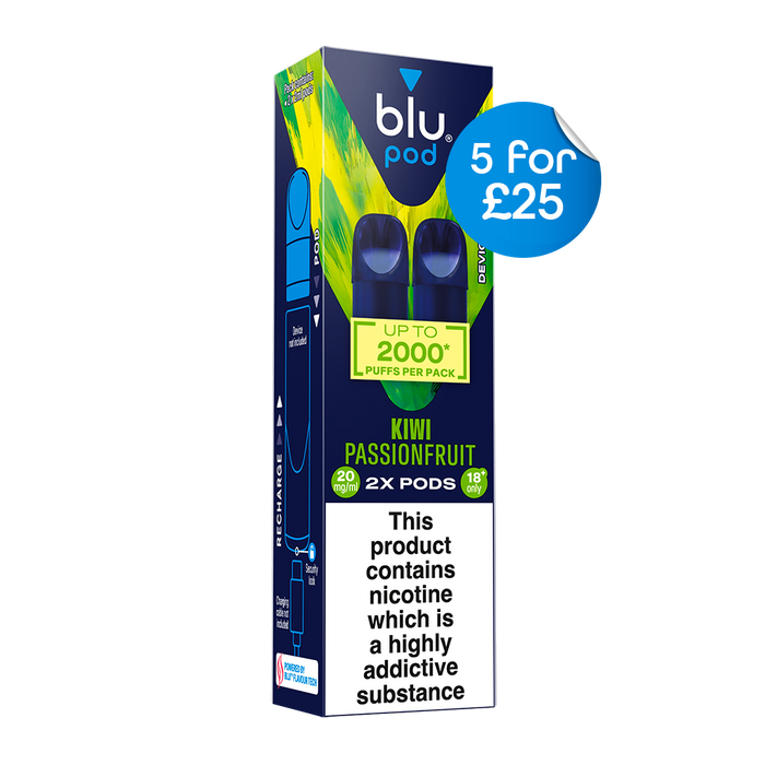 Blu Kit Vape Pods 20mg 2 Pack - Kiwi Passionfruit