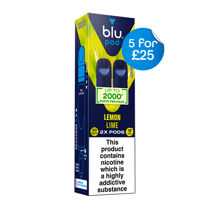 Blu Kit Vape Pods 20mg 2 Pack - Lemon Lime