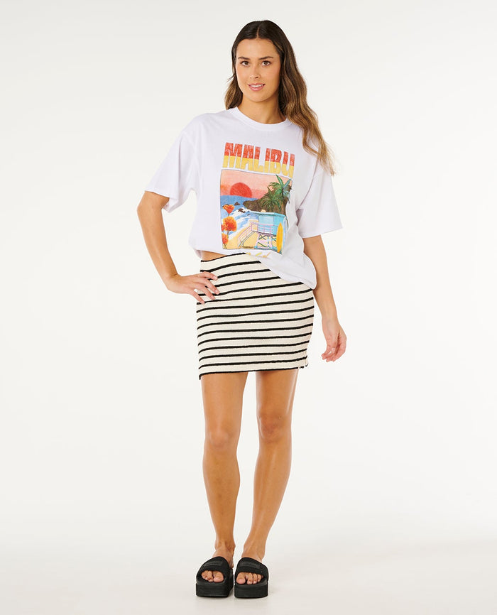 Bobby Mini Skirt - Black/Off-White