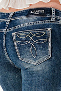 Boot cut western stitch