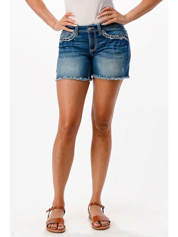 Border Embroidery Shorts