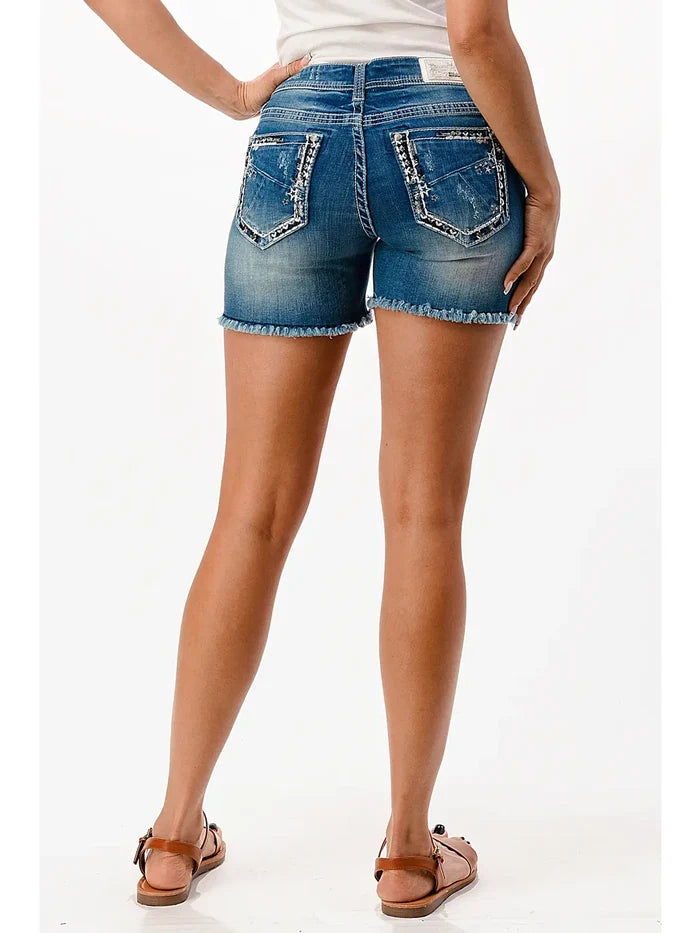 Border Embroidery Shorts