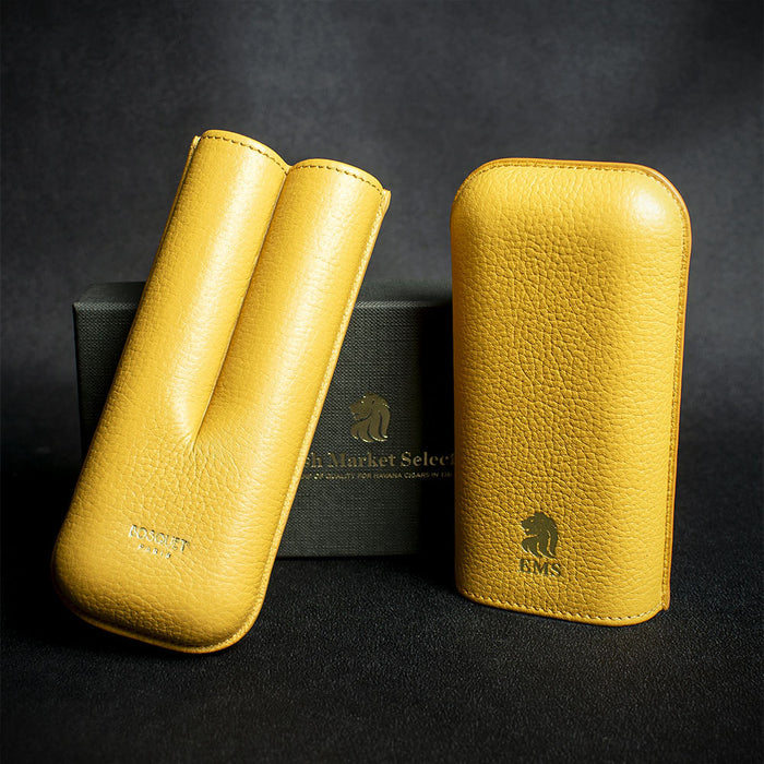 Bosquet EMS Leather Cigar Case (Limited Edition) Golden