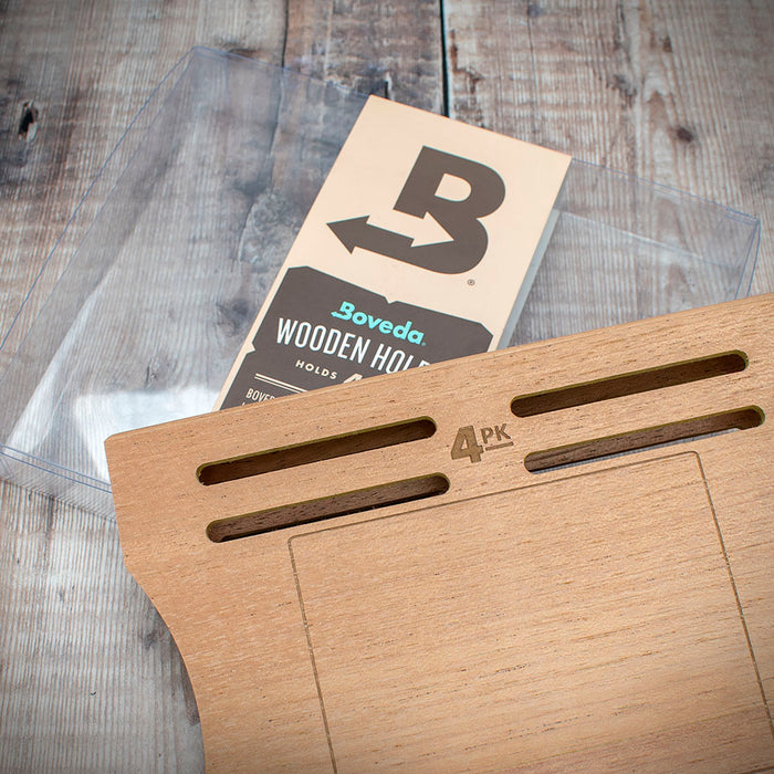 Boveda - Standard Cedar Holder for Humidors - Holds 4 Packs