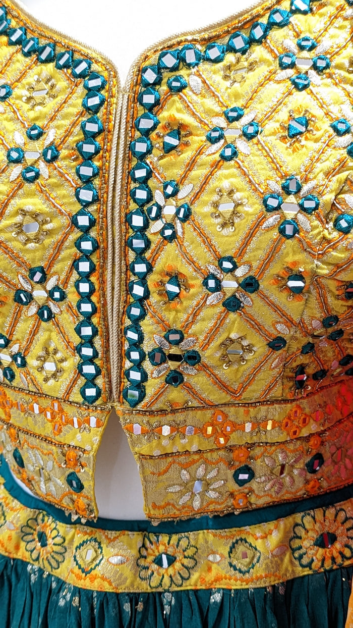 Bright Bandhani Lehenga (10-12)