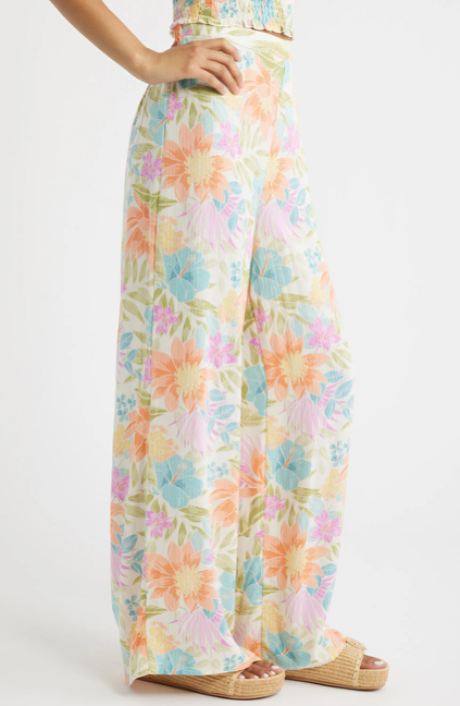 Catalina Island Beach Pants - Natural/Blue