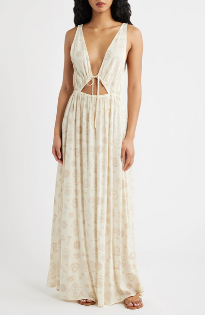 Catalina Island Maxi Dress - Natural