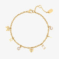 Chain Bracelet - Love Charms (Gold)