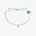 Charm Bracelet - Enamel Pineapple - Silver - Seafoam