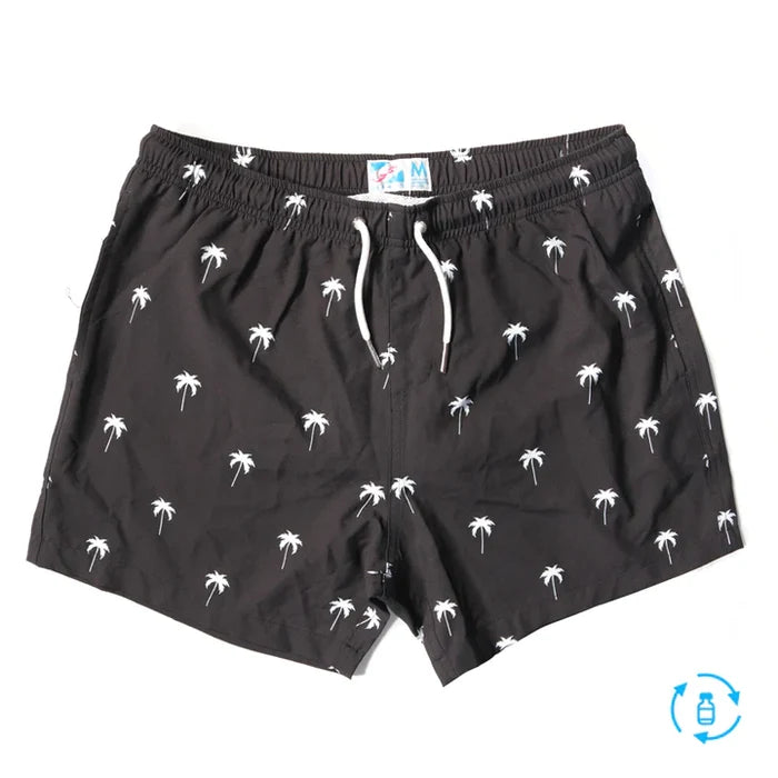 Classic Swim Shorts - Black Palm