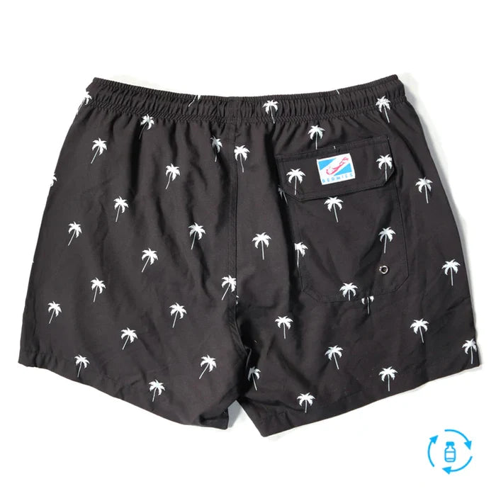 Classic Swim Shorts - Black Palm