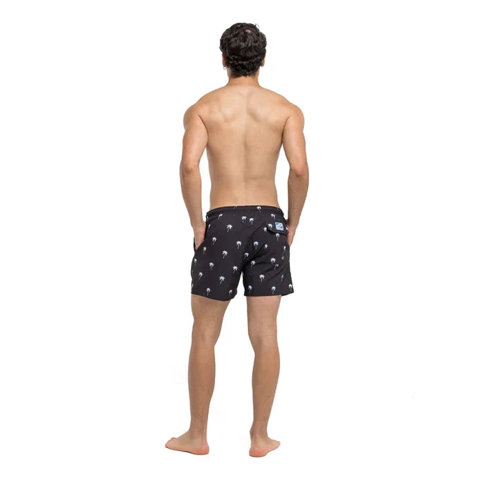 Classic Swim Shorts - Black Palm