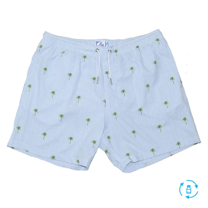 Classic Swim Shorts - Palm Stripes