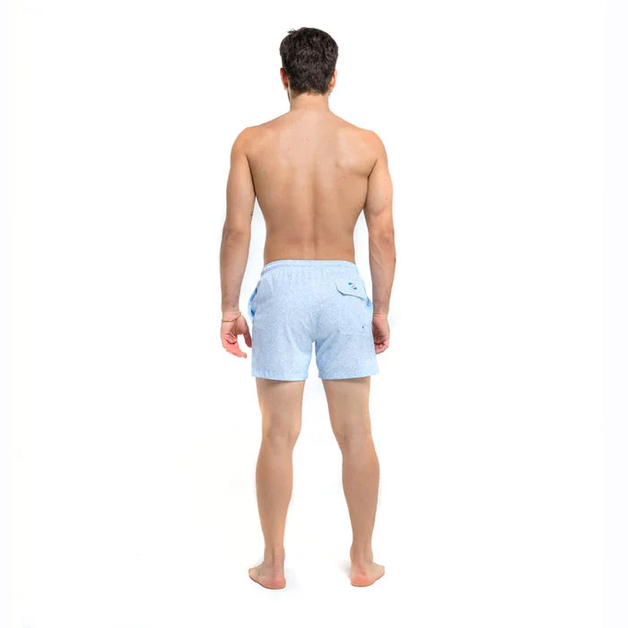 Classic Swim Shorts with Compression Liner - Ocean Motion