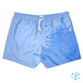 Classic Switch Swim Shorts - Water-Activated Pattern - Blue to Waves