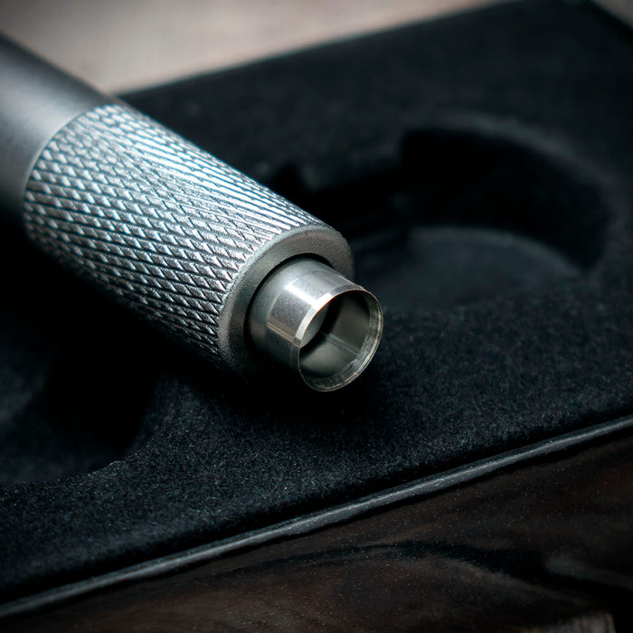 Cigar Punch with Key Ring - Satin Silver
