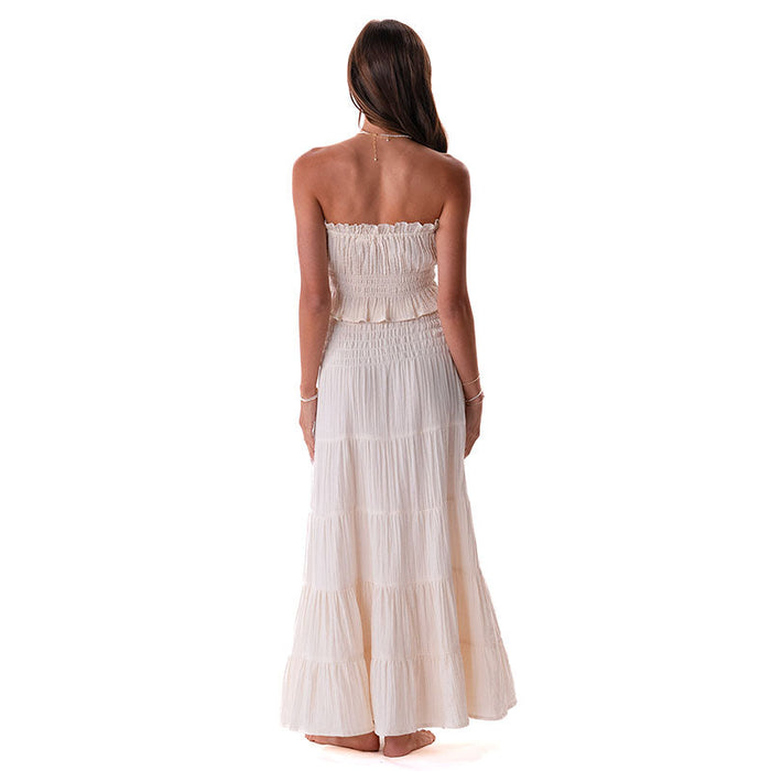 Cotton Sundrift Maxi Skirt - Cream