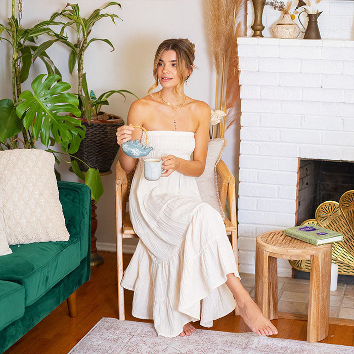 Cotton Sundrift Maxi Skirt - Cream