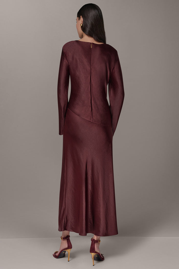 COWL NECK MIDI DRESS