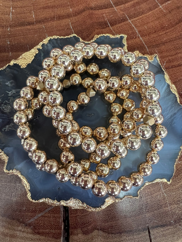 Cristina V 8mm Gold Ball Bracelets