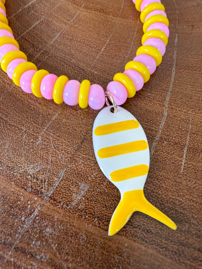Cristina V Ceramic Fish Necklace
