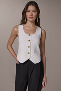 CROPPED SWEATER SUIT VEST