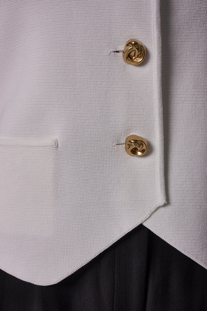 CROPPED SWEATER SUIT VEST